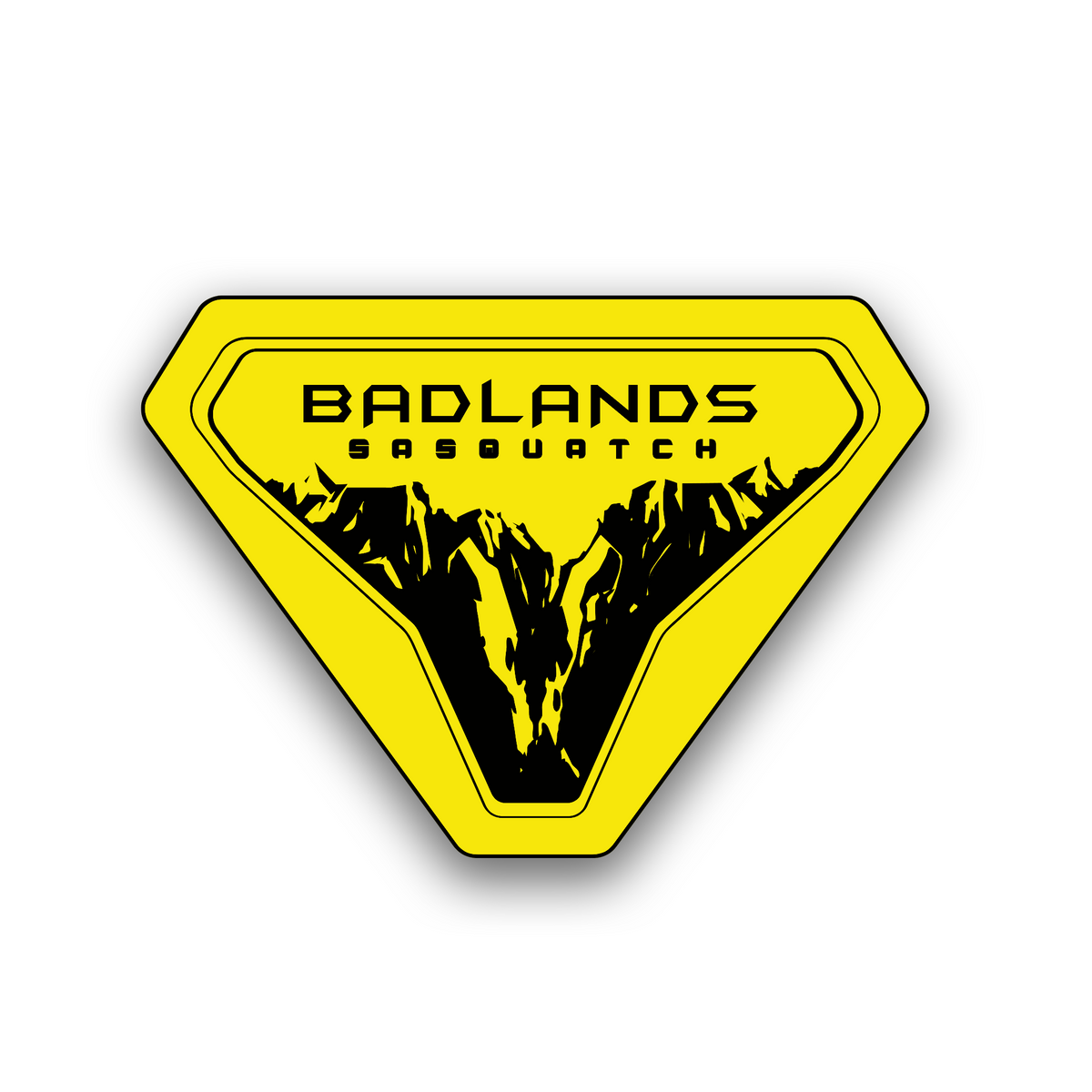Bronco Sasquatch engraved fender nameplate for Badlands off-road vehicle styling