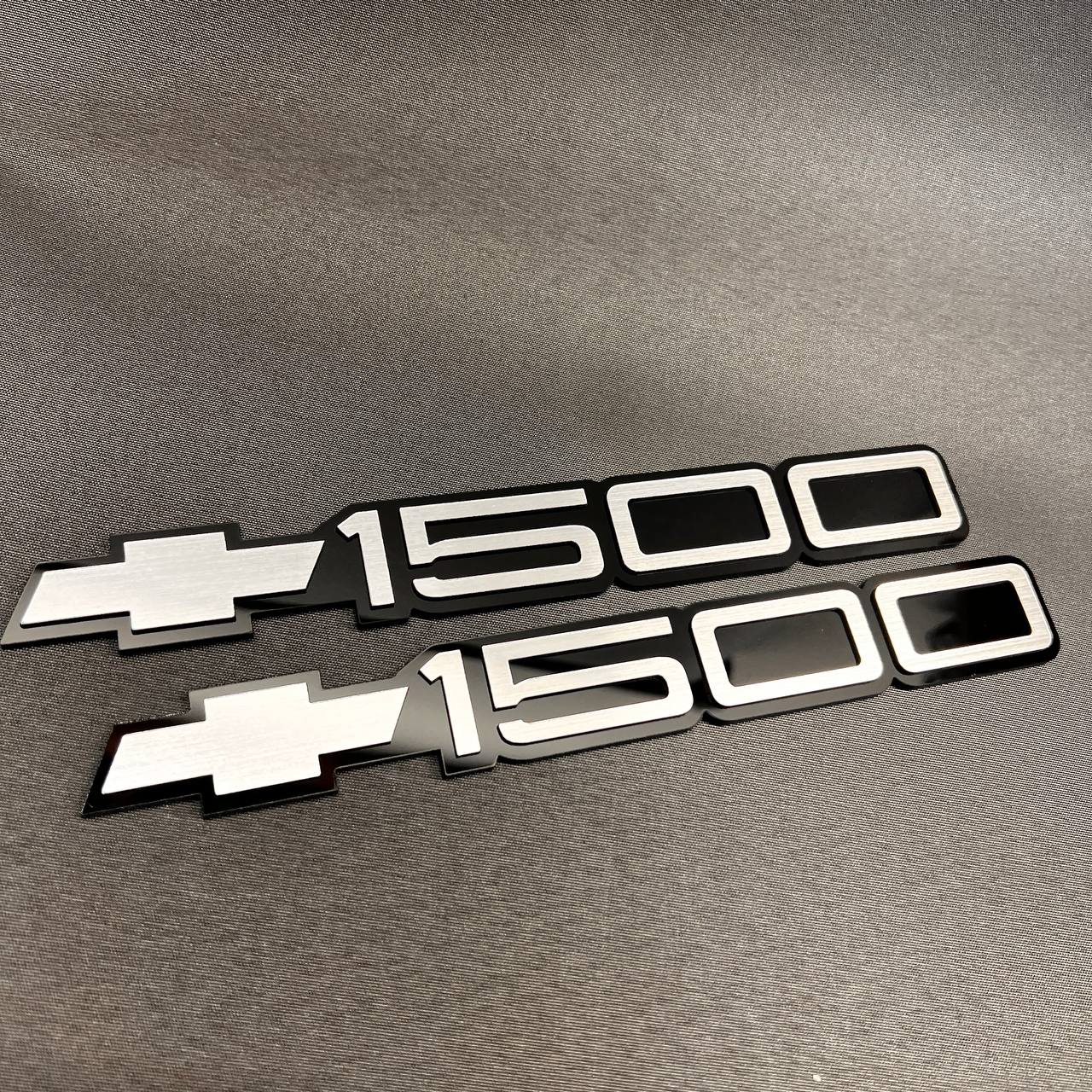 1993-1998 Chevy 1500 Emblem Silver Bowtie for Silverado Car Badge Fender 2PC