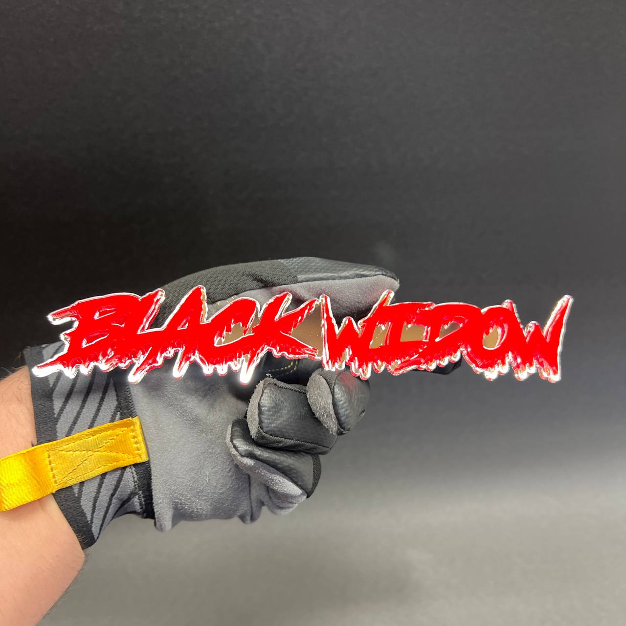 red drip font emblem for truck high contrast look