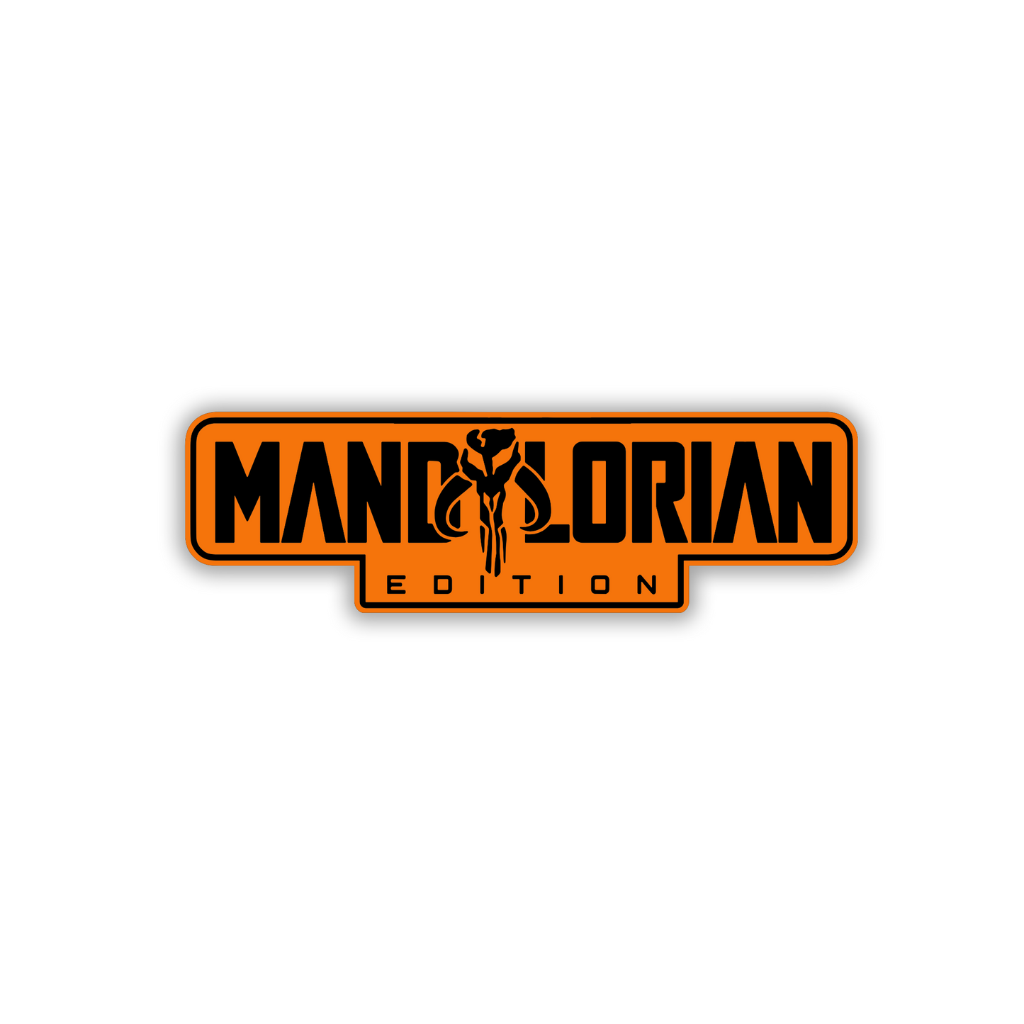 Premium engraved Mandalorian Edition vehicle badge for exterior styling