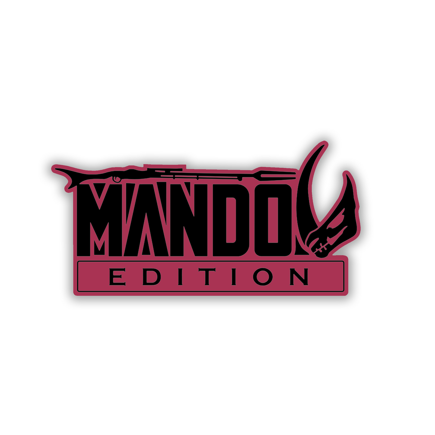 Mando Edition Mudhorn automotive emblem for fender or tailgate