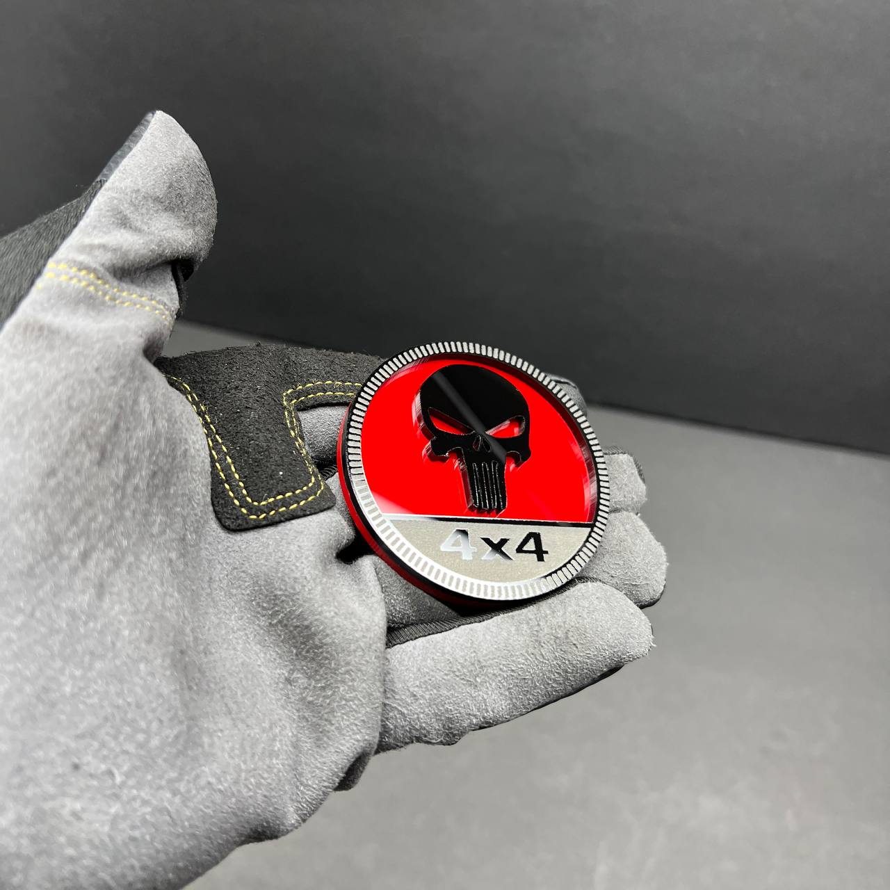 GMC Sierra skull badge aggressive truck emblem styling
