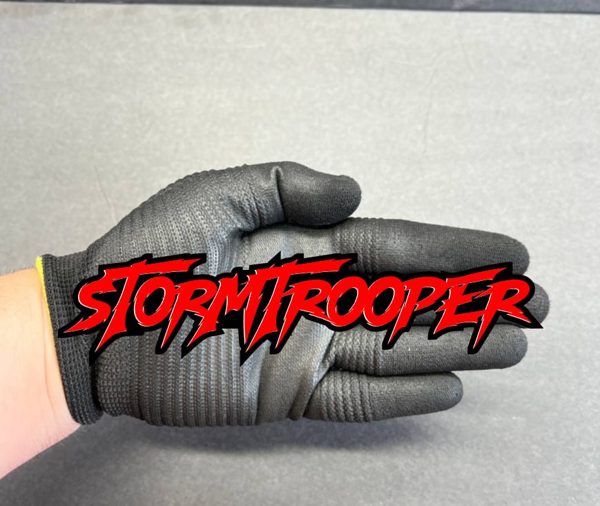 Custom Stormtrooper acrylic emblem badge for hood, tailgate, or side panel mounting