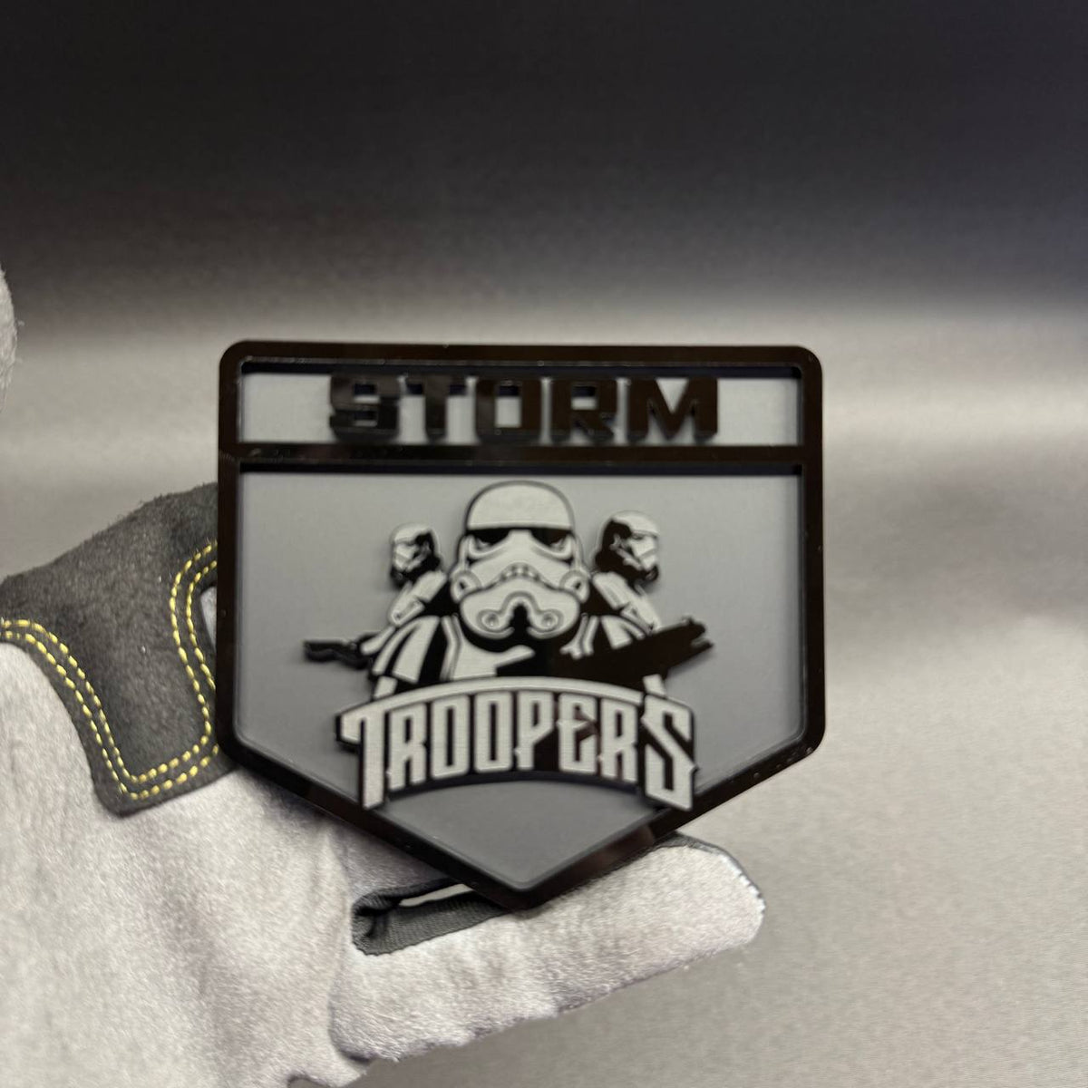 Storm Troopers custom car badge for Ford Bronco side fender and 4x4 SUV
