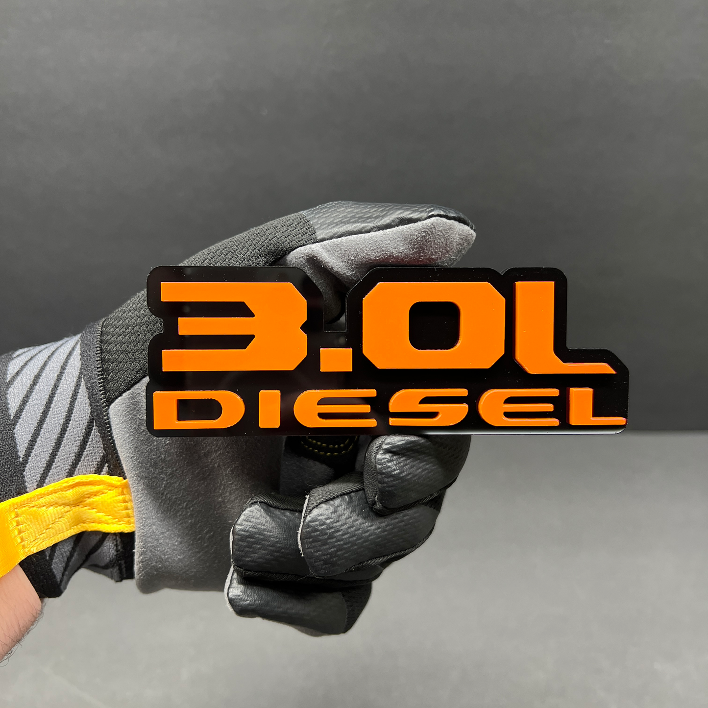 Turbo diesel 3.0L emblem custom design