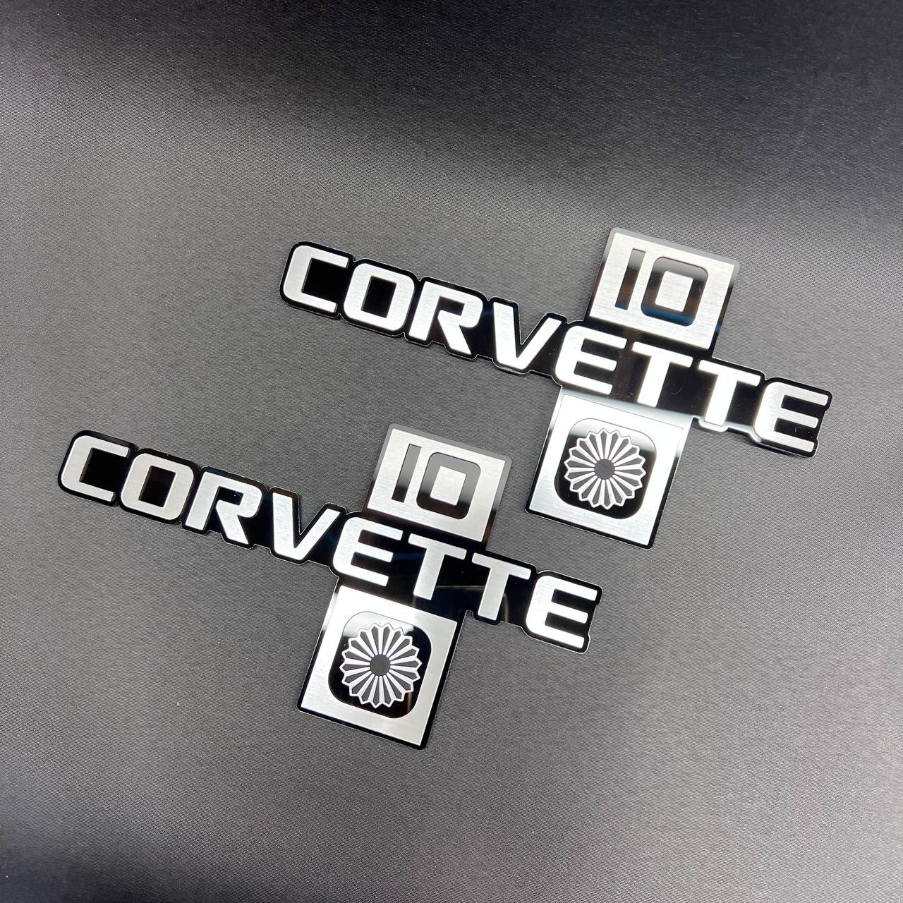 Corvette C10 Collector Edition decorative car badge for Chevrolet enthusiasts and restorations