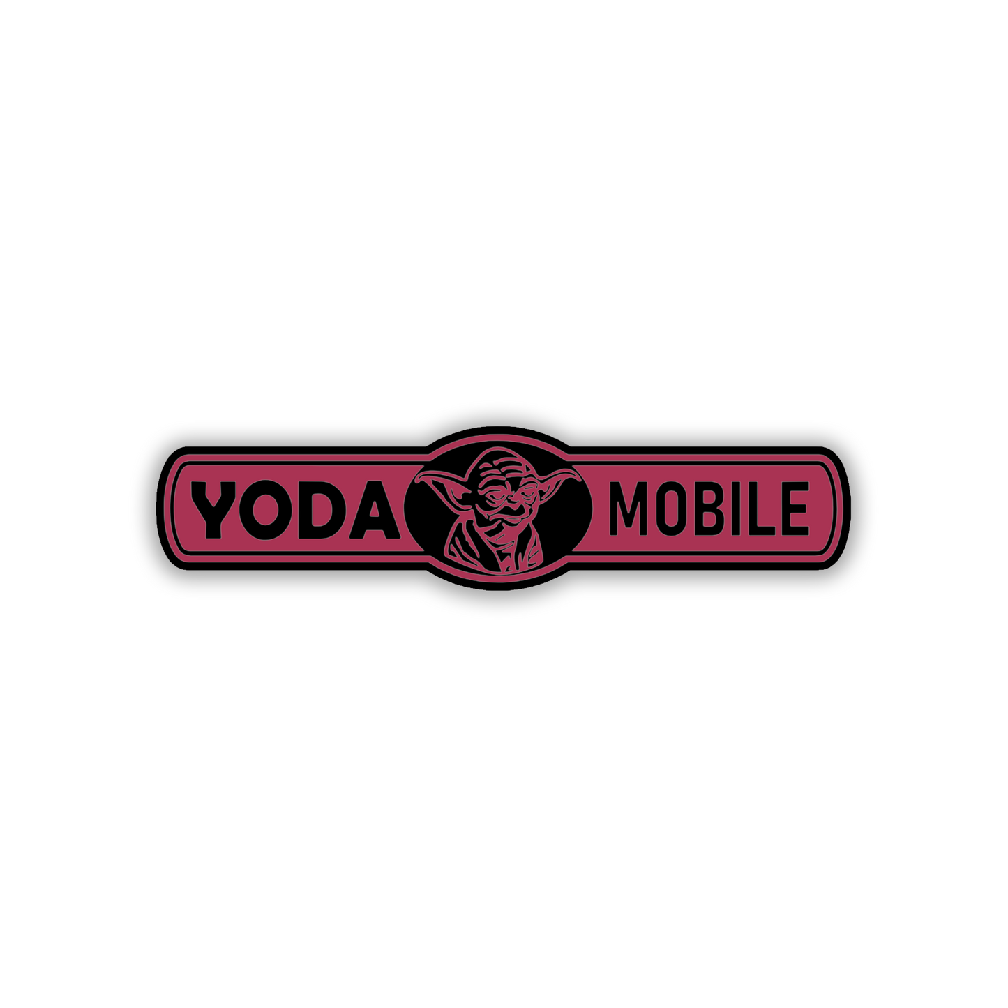 Sci-fi-inspired Yoda Mobile engraved car badge and fender emblem