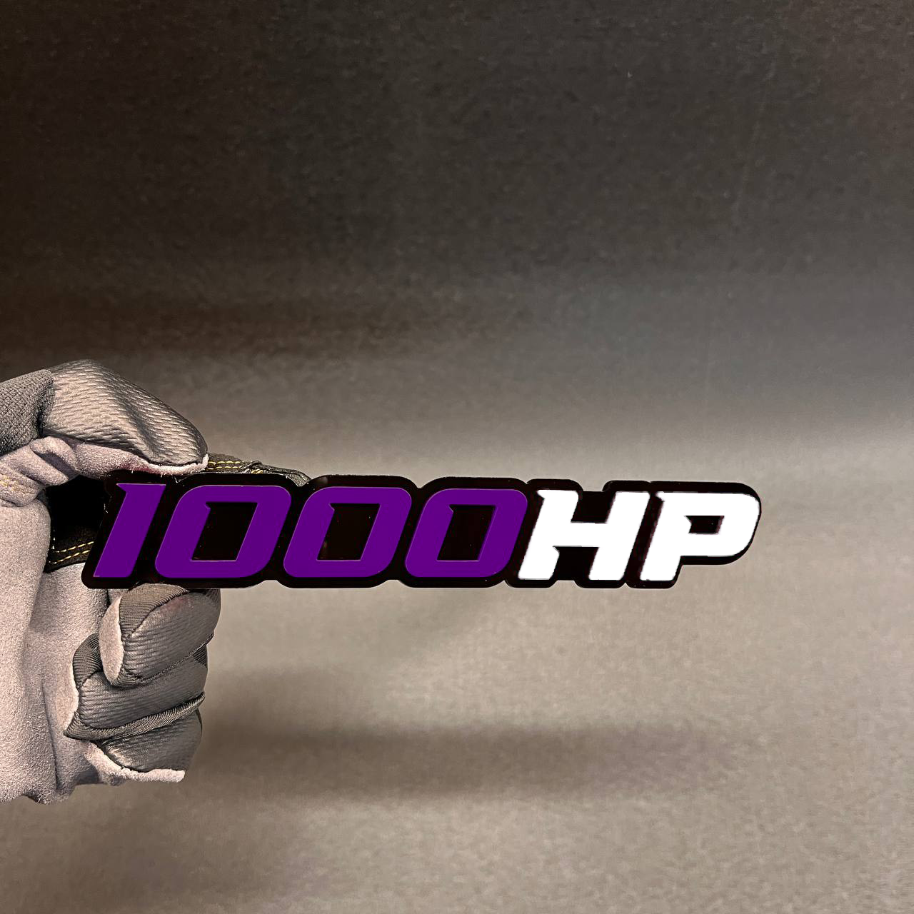 1000HP aftermarket fender emblem for performance vehicles