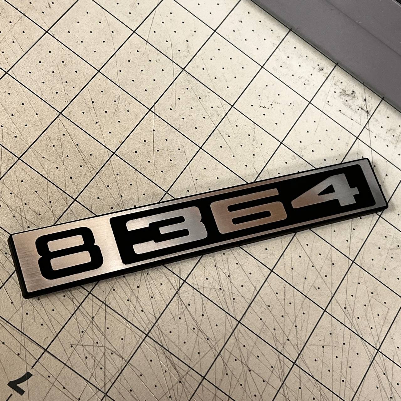 Car Badge Custom Silver Billet Front Chevy Fender Emblem B 364Truck 1967-1972 C10