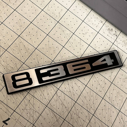 Car Badge Custom Silver Billet Front Chevy Fender Emblem B 364Truck 1967-1972 C10