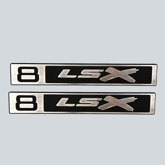 Custom silver billet Chevy B LSX front badge for 1967-1972 C10 truck