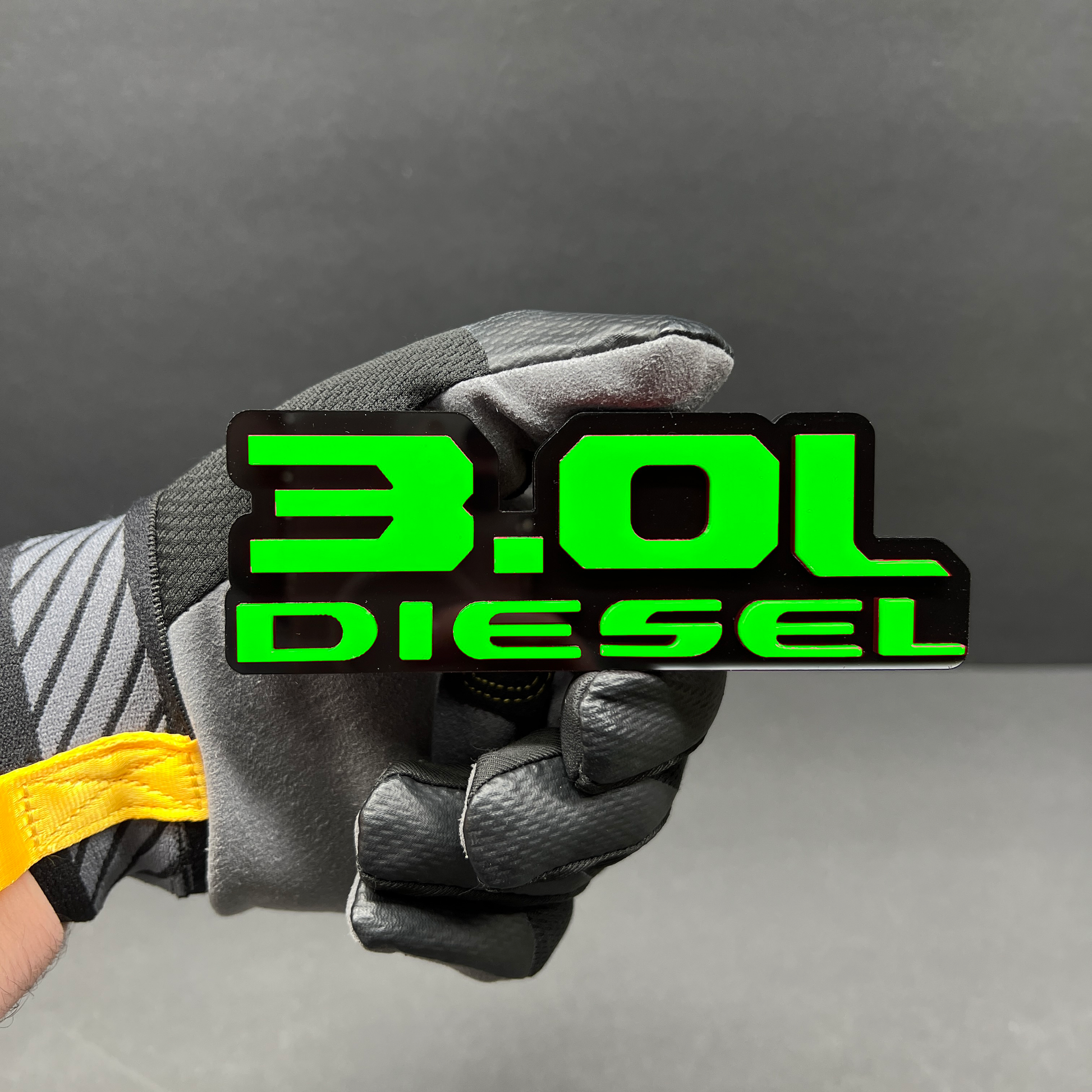 3.0L diesel badge on Chevy Silverado GMC Sierra truck