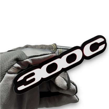 Personalized 300S badge with custom color numbers