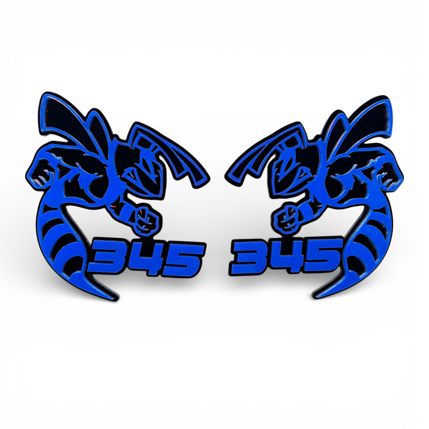 345 Bee style badge emblem for Dodge Charger, Challenger, RAM, Jeep, and custom vehicle builds