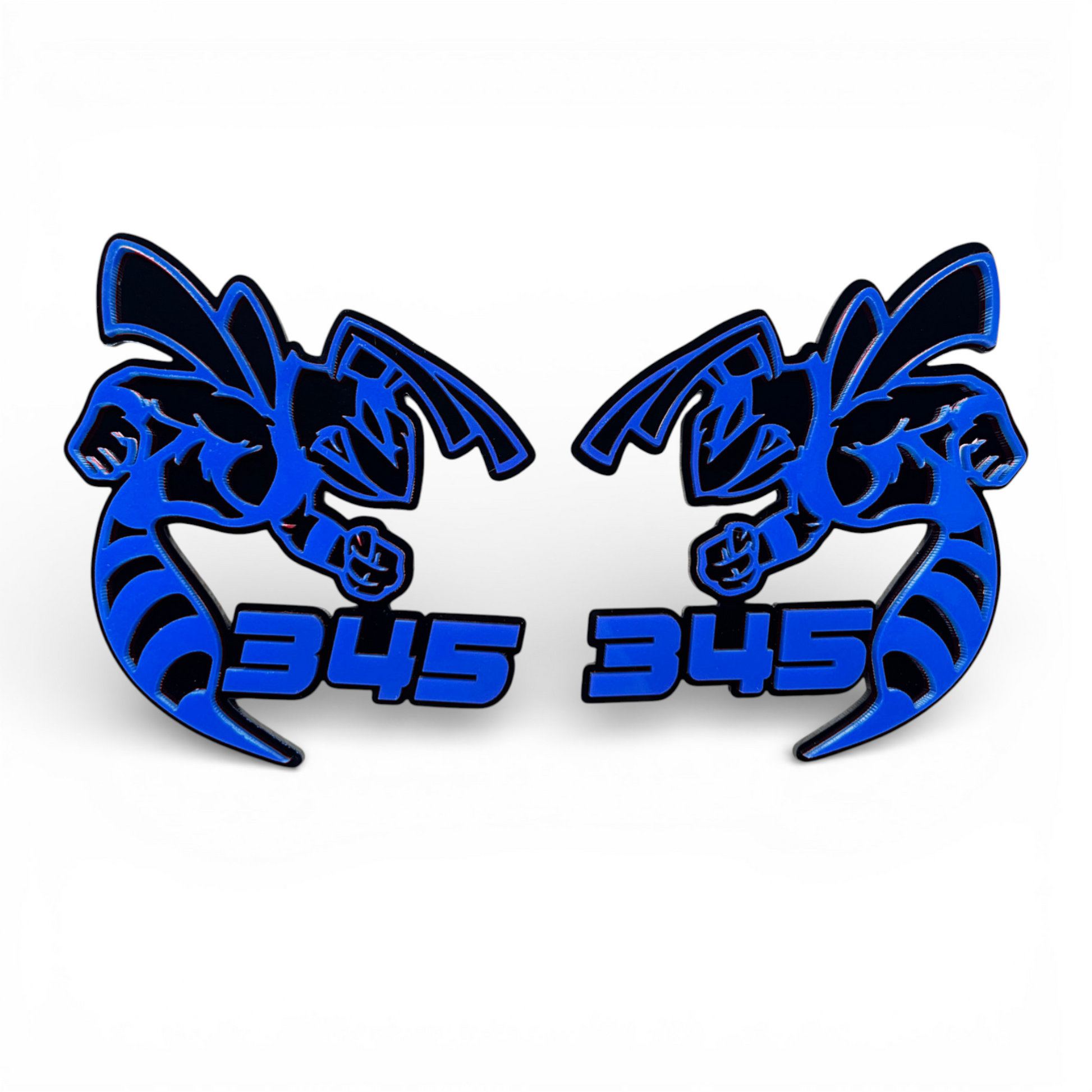 345 Bee style badge emblem for Dodge Charger, Challenger, RAM, Jeep, and custom vehicle builds