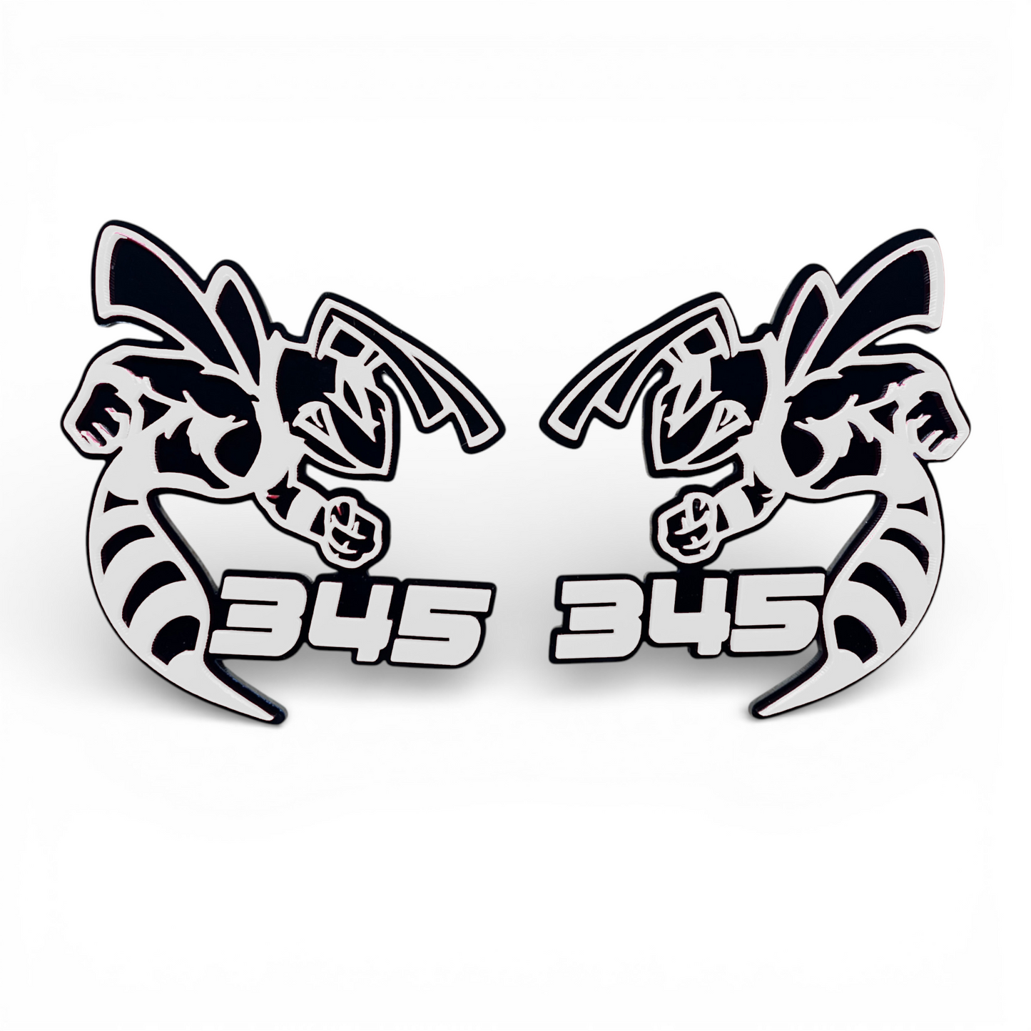 345 Scat Pack inspired bee emblem for Dodge, Jeep, RAM, SUV, truck, and custom car projects.