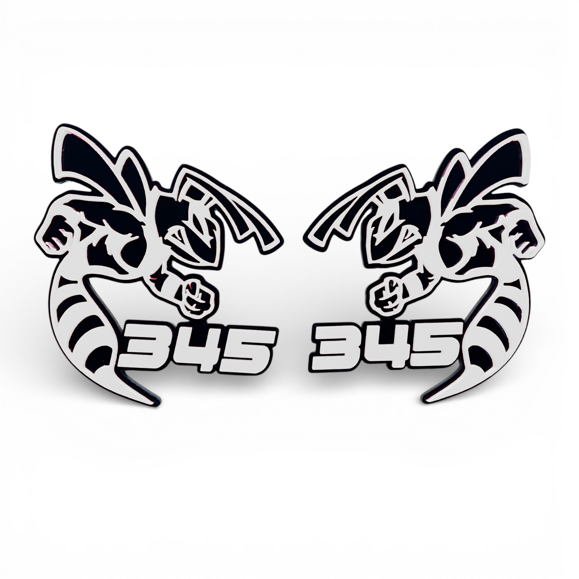 345 Scat Pack inspired bee emblem for Dodge, Jeep, RAM, SUV, truck, and custom car projects.