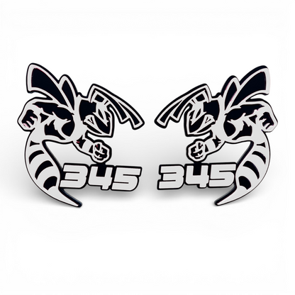 345 Scat Pack inspired bee emblem for Dodge, Jeep, RAM, SUV, truck, and custom car projects.