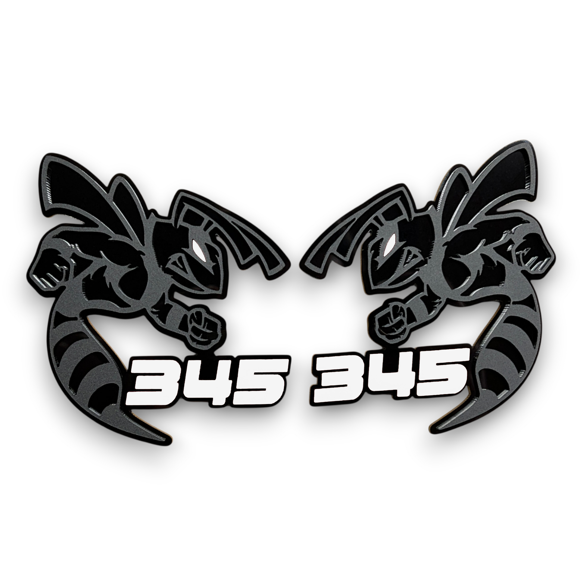 345 HEMI acrylic badge for Dodge Durango, Charger, Challenger, and muscle car accessories