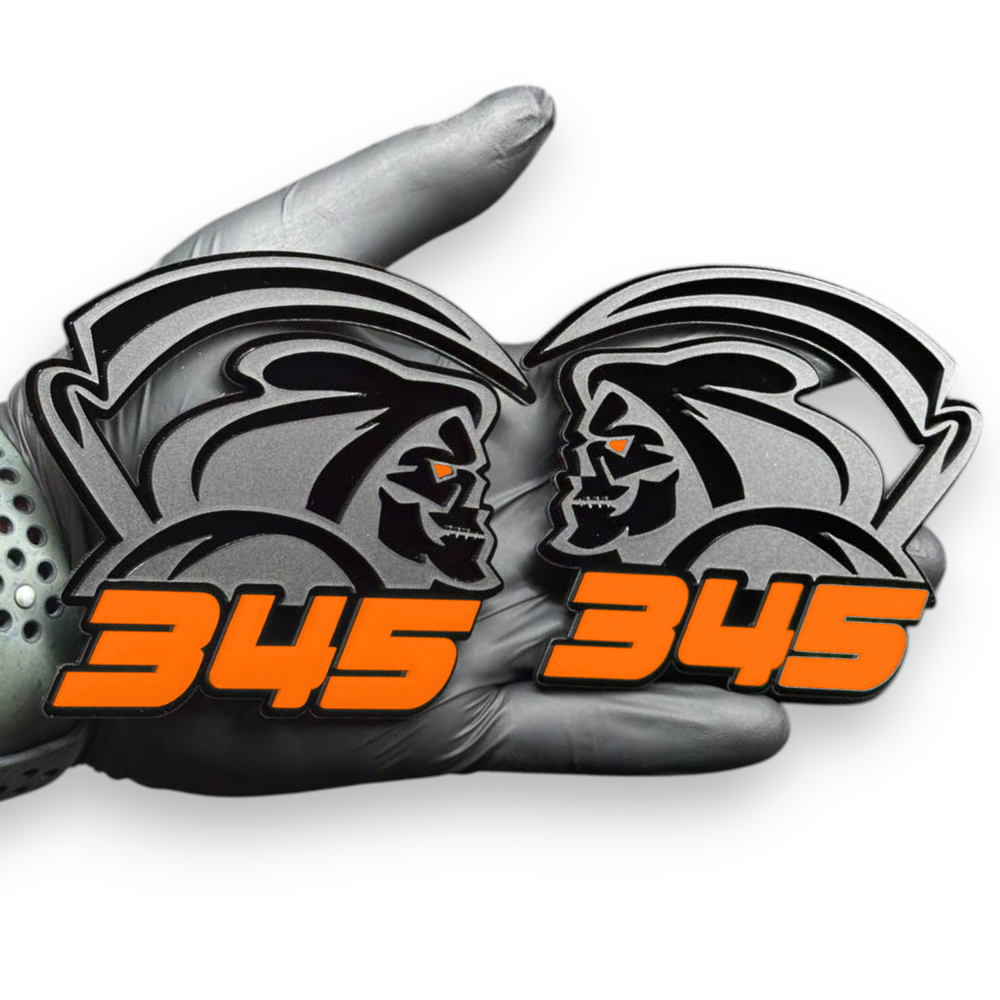 Reaper 345 badge installed on RAM 1500 truck