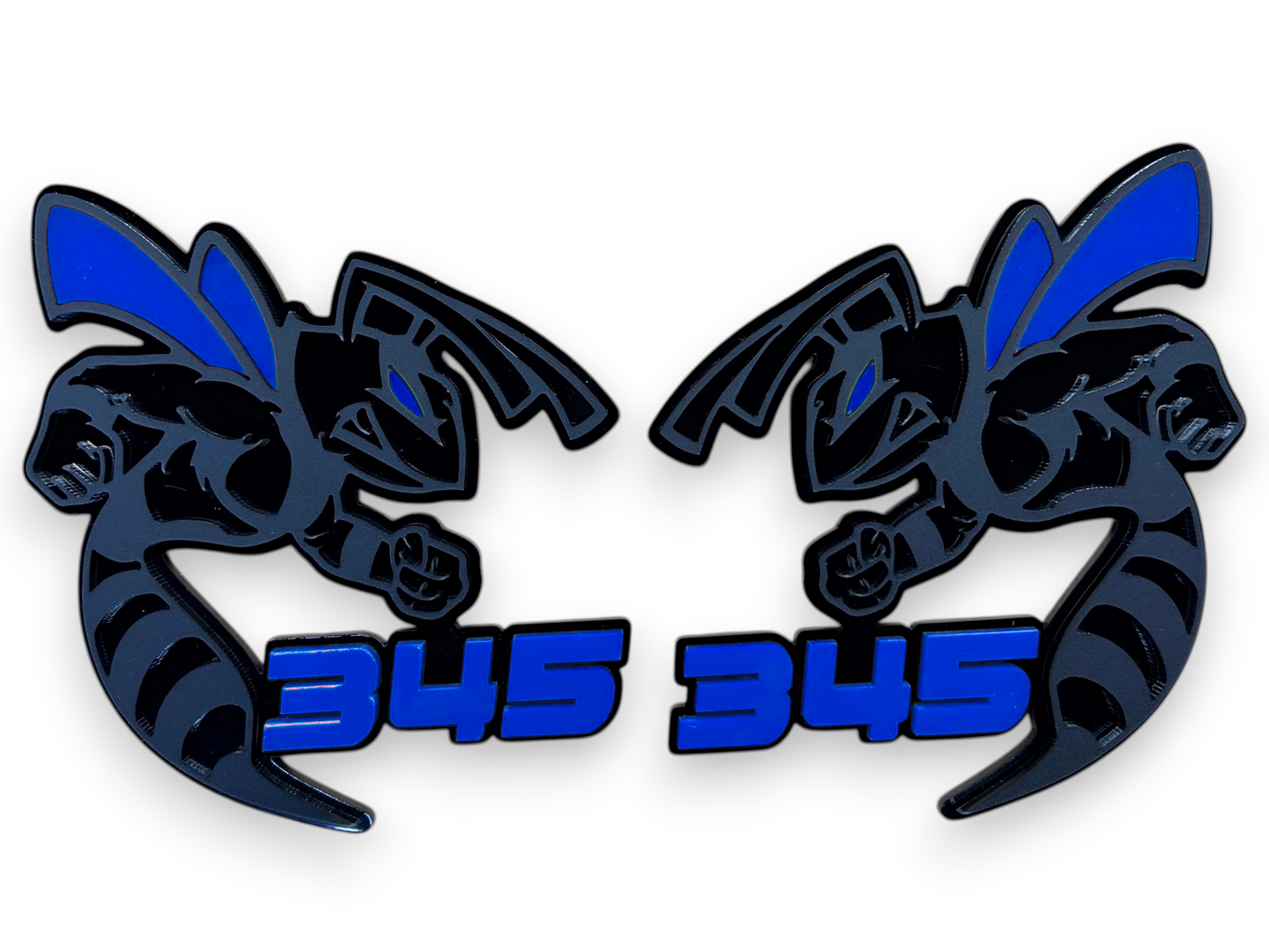 345 HEMI acrylic badge for Dodge Durango, Charger, Challenger, and muscle car accessories