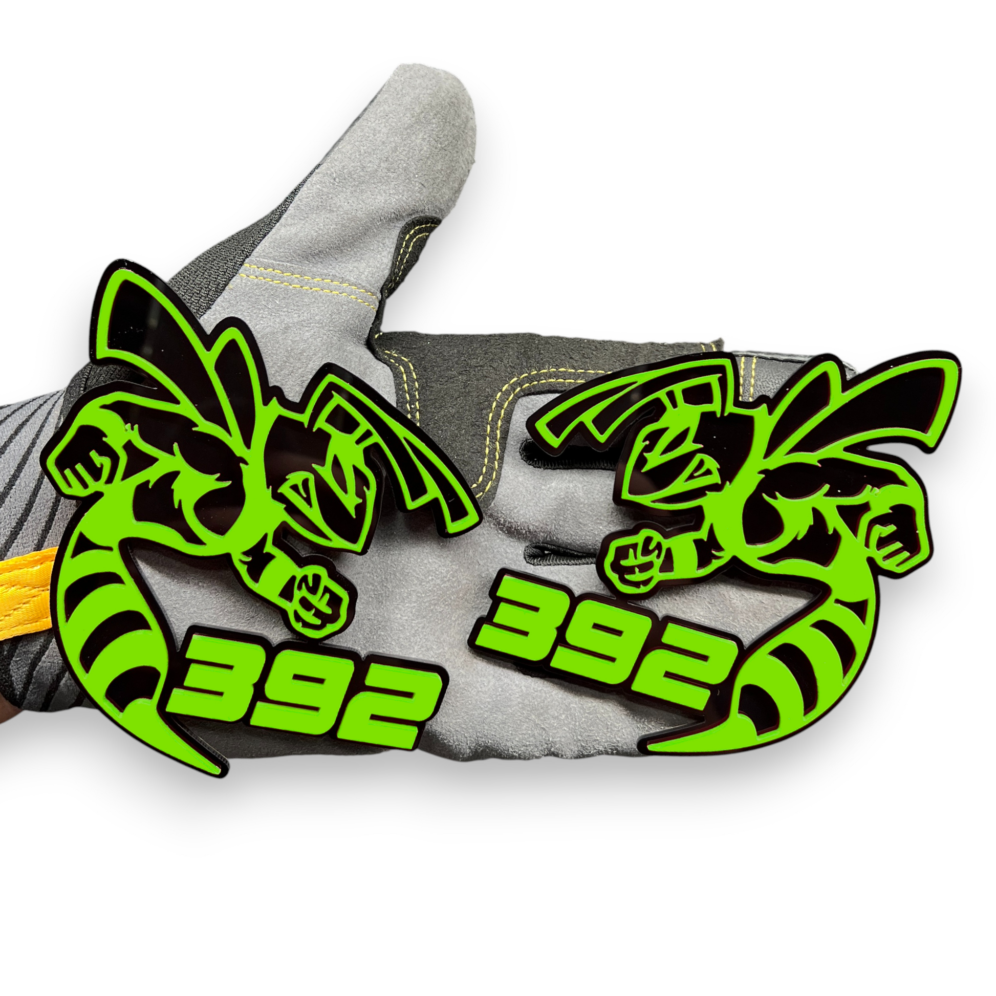 Custom 392 Bee style acrylic emblem for muscle cars, trucks, SUVs, and aftermarket vehicle upgrades