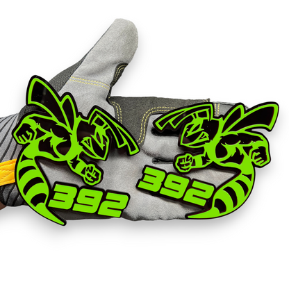 Custom 392 Bee style acrylic emblem for muscle cars, trucks, SUVs, and aftermarket vehicle upgrades