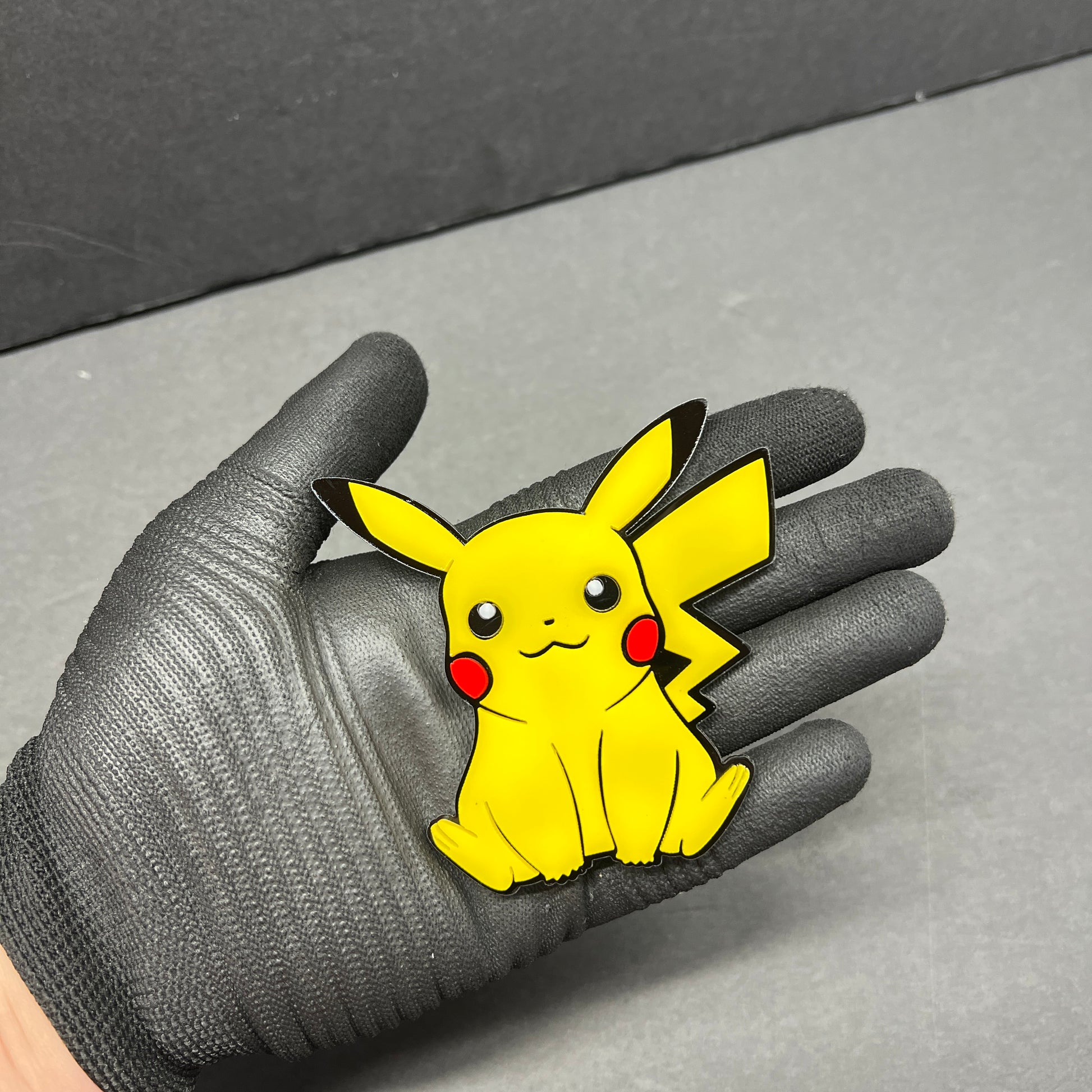 3D layered acrylic picachu inspired cartoon car emblem for fender or tailgate
