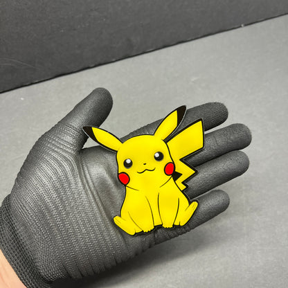 3D layered acrylic picachu inspired cartoon car emblem for fender or tailgate