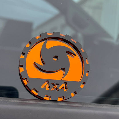 hurricane 4x4 car badge emblem for jeep wrangler f150 offroad performance styling