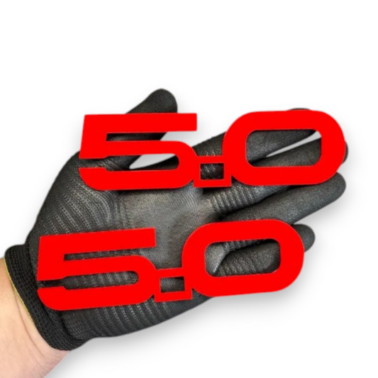 5.0 car badge on ford mustang gt performance muscle car