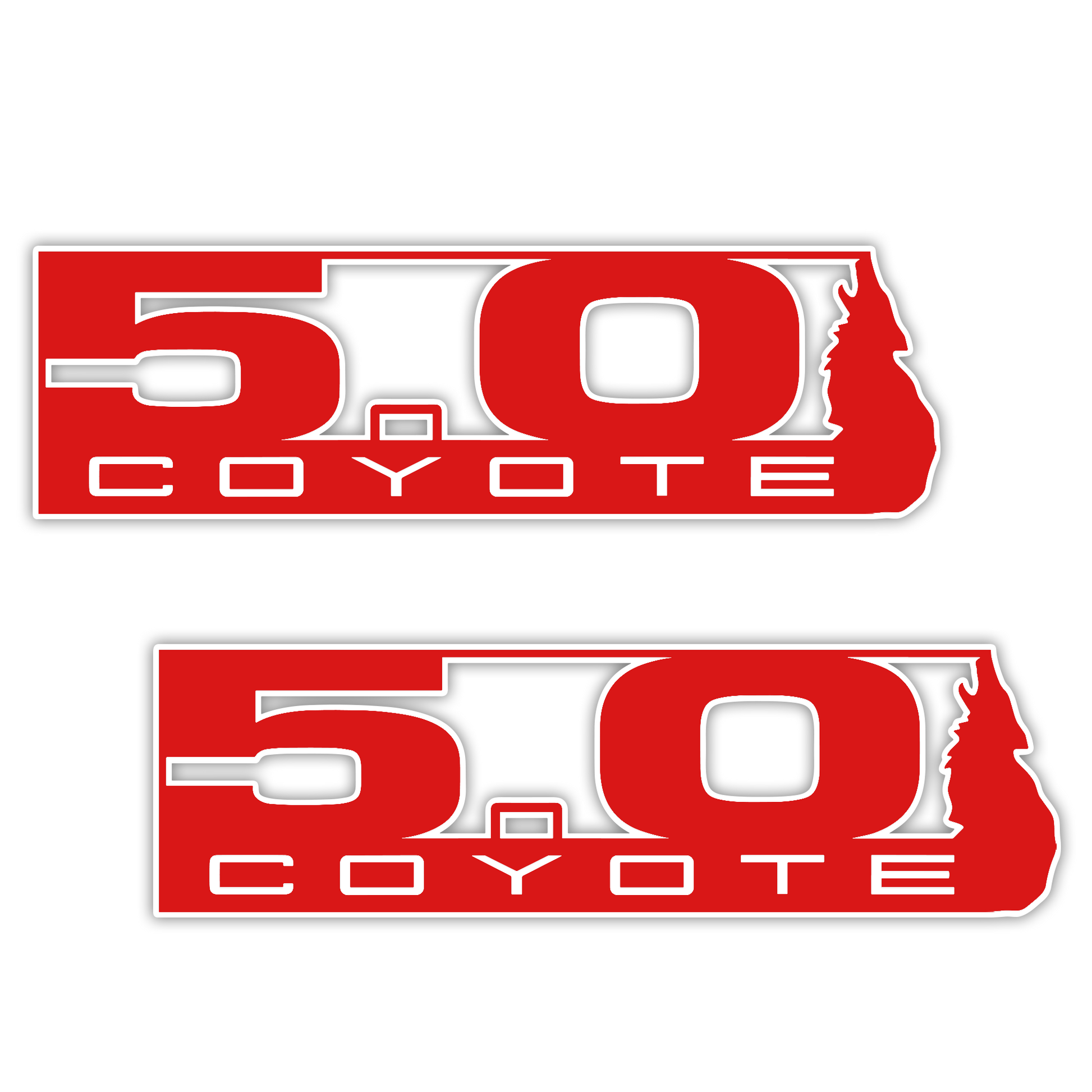 Custom Coyote 5.0 badge for car fender and exterior decoration