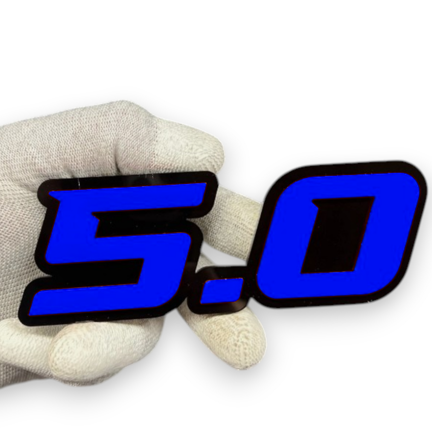 5.0 emblem on ford f150 truck fender performance build