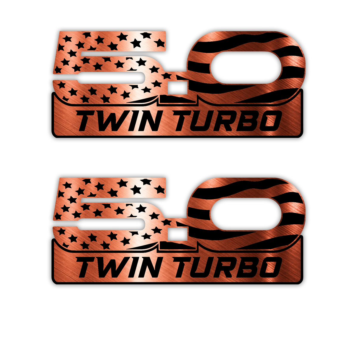 Mustang 5.0 Twin Turbo custom exterior fender emblem