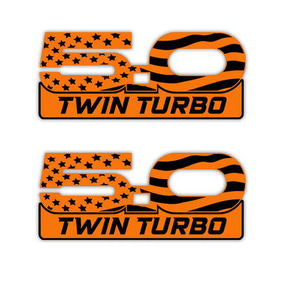 Mustang Coyote 5.0 Twin Turbo custom performance badge