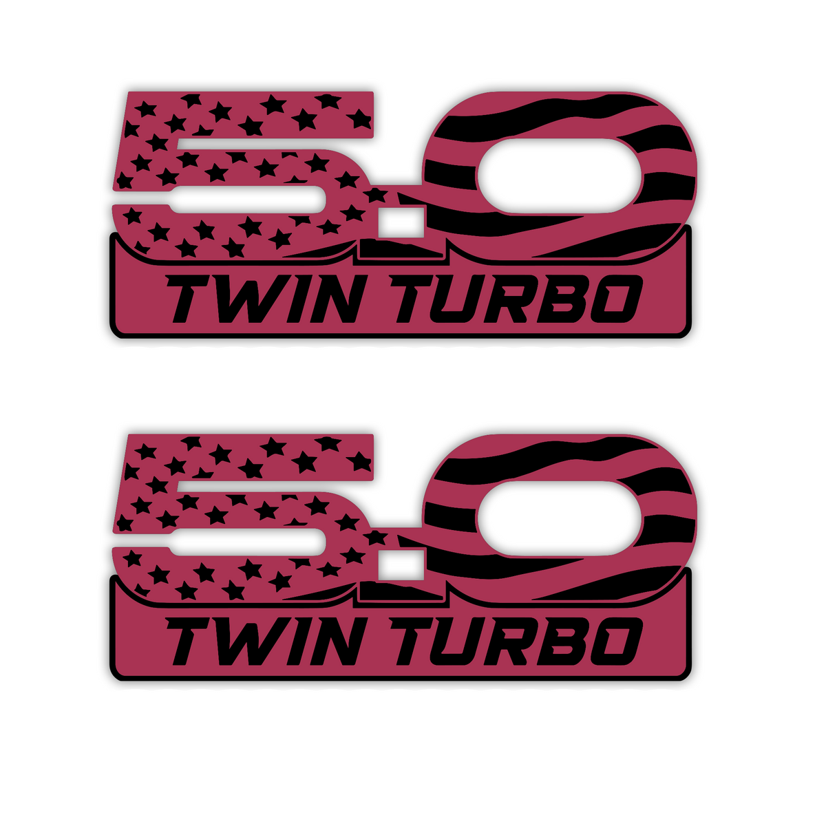 5.0 Twin Turbo exterior car badge emblem for Mustang Coyote