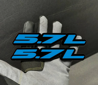 5.7L performance emblem on RAM truck custom build
