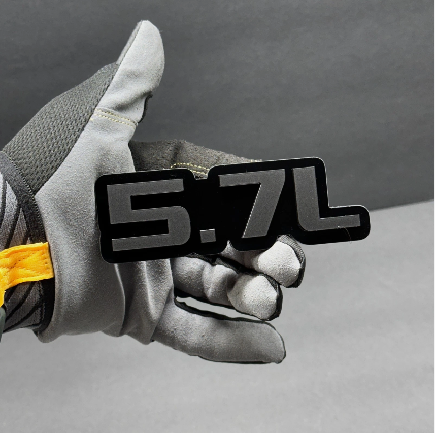 5.7L engine car badge emblem for Dodge Ram trucks and V8 vehicle fender customization