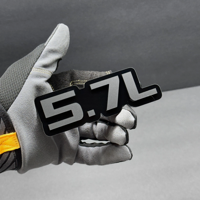 5.7L motor fender emblem badge for Ram 1500 Dodge truck exterior customization