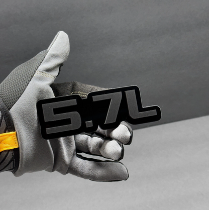 5.7L engine size car badge for Jeep Dodge Chrysler V8 vehicle exterior