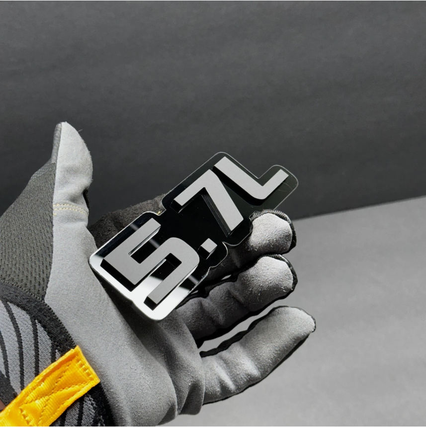 5.7L V8 car emblem badge for Dodge Challenger Charger and performance vehicles