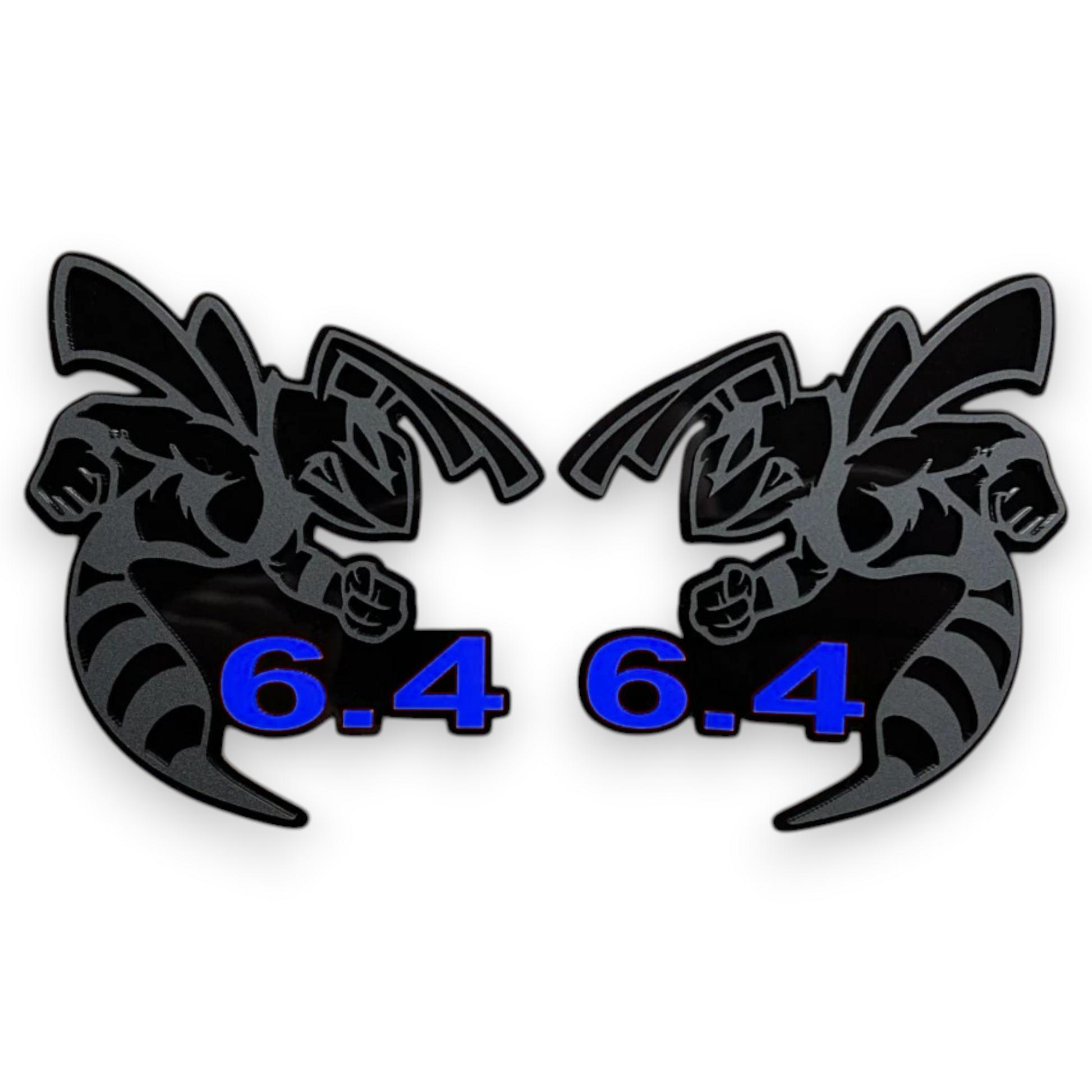 HEMI matte black acrylic emblem for muscle cars, trucks, SUVs, and custom builds