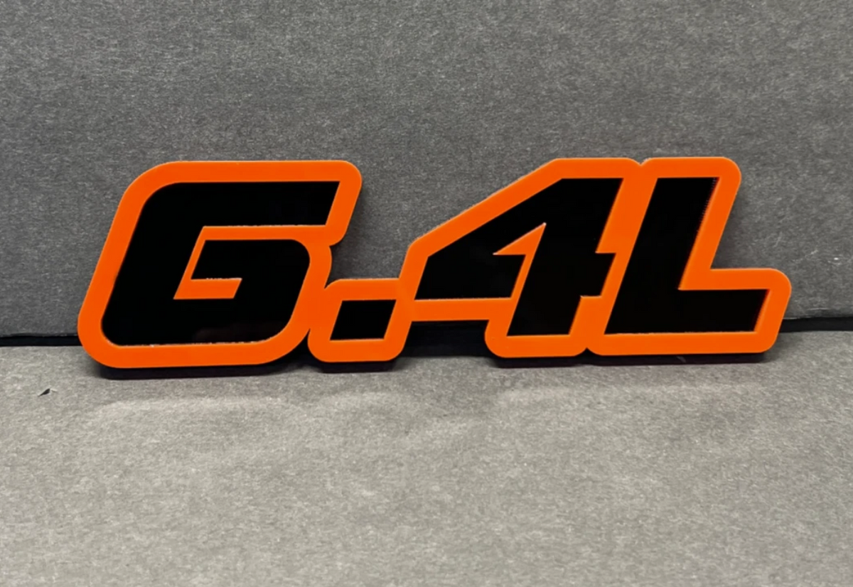 6.4 liter V8 performance badge for Jeep Dodge Chrysler car and truck exterior