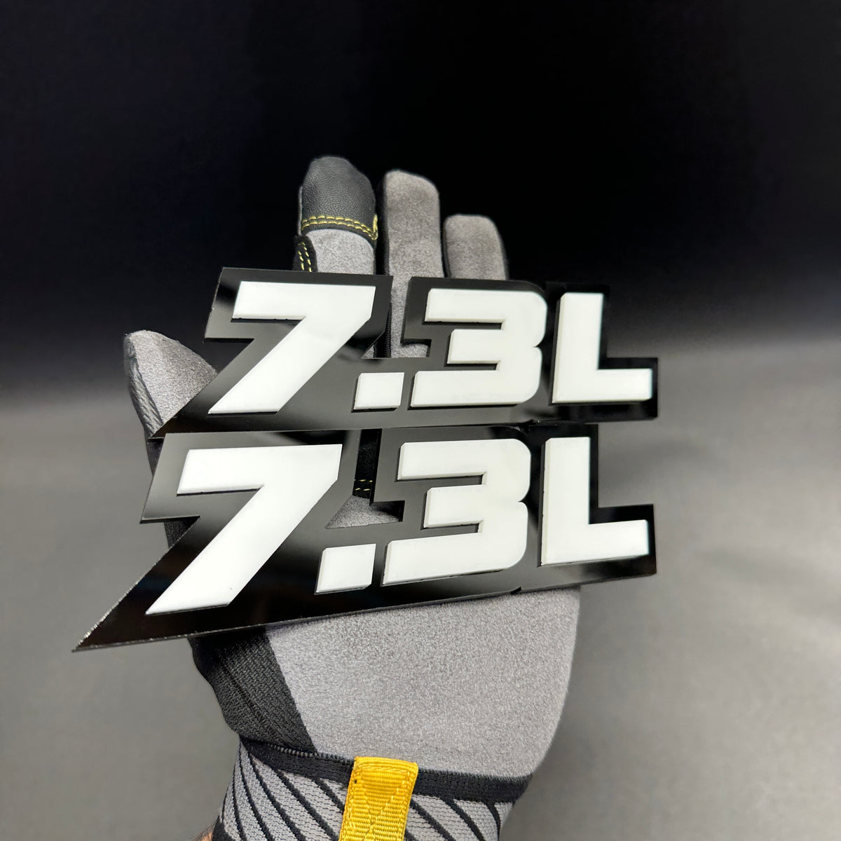 7.3L engine badge custom truck emblem for Chevy Silverado and GMC Sierra
