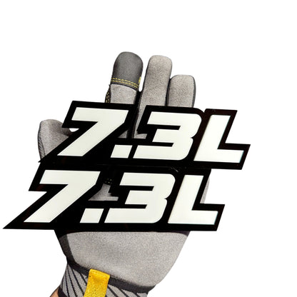 7.3L engine emblem automotive badge for Ford Bronco F-150 and Super Duty
