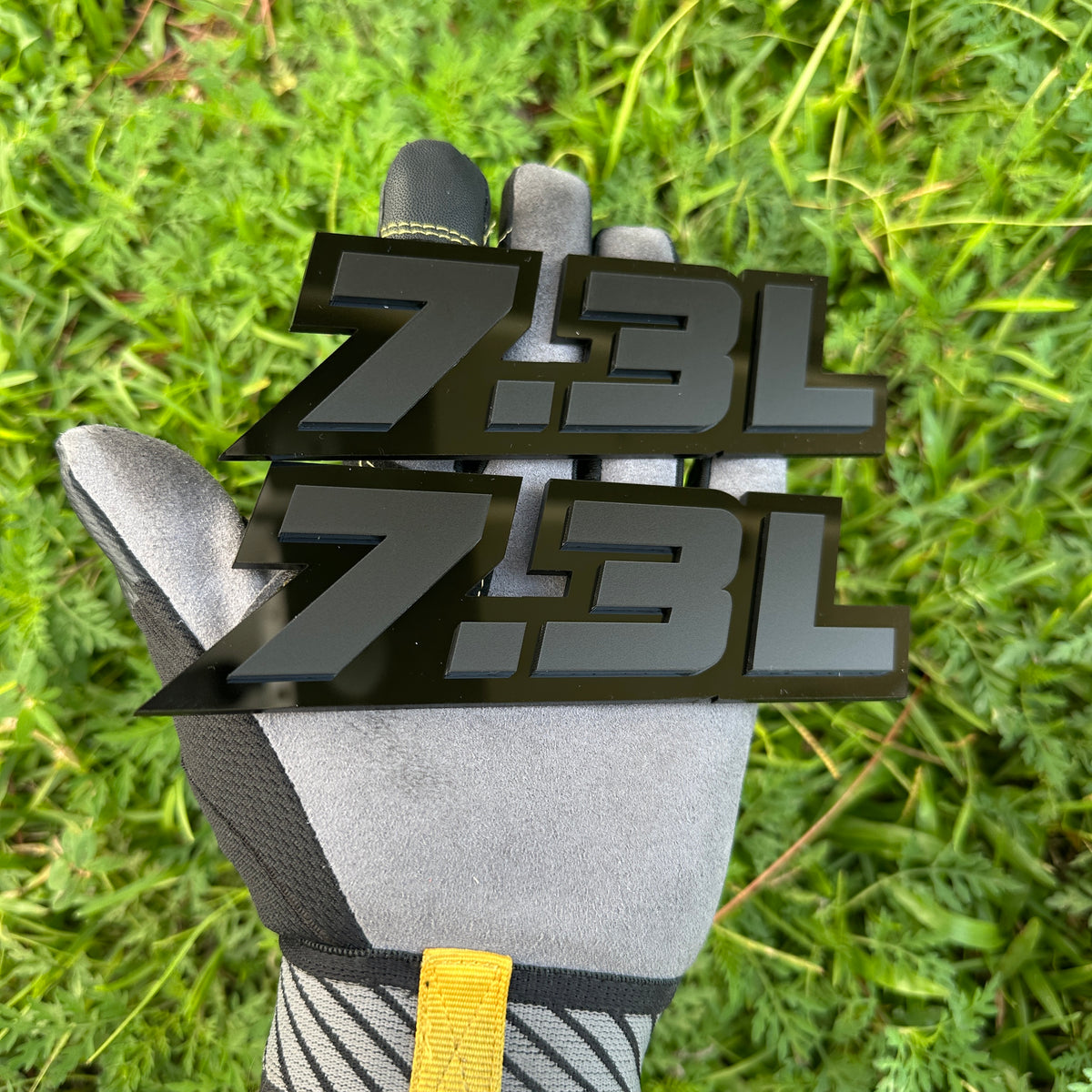 7.3L engine badge custom fender emblem for Ford Super Duty pickup truck