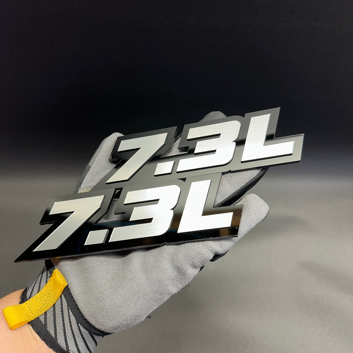 7.3L car fender badge custom engine emblem for Ford F-250 and F-350 trucks