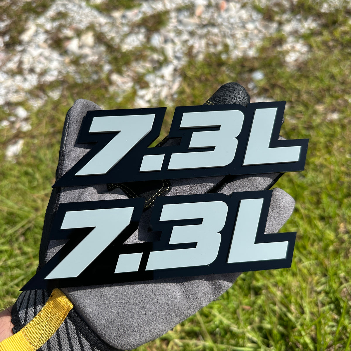 7.3L V8 engine car badge custom exterior emblem for Ford trucks and SUVs