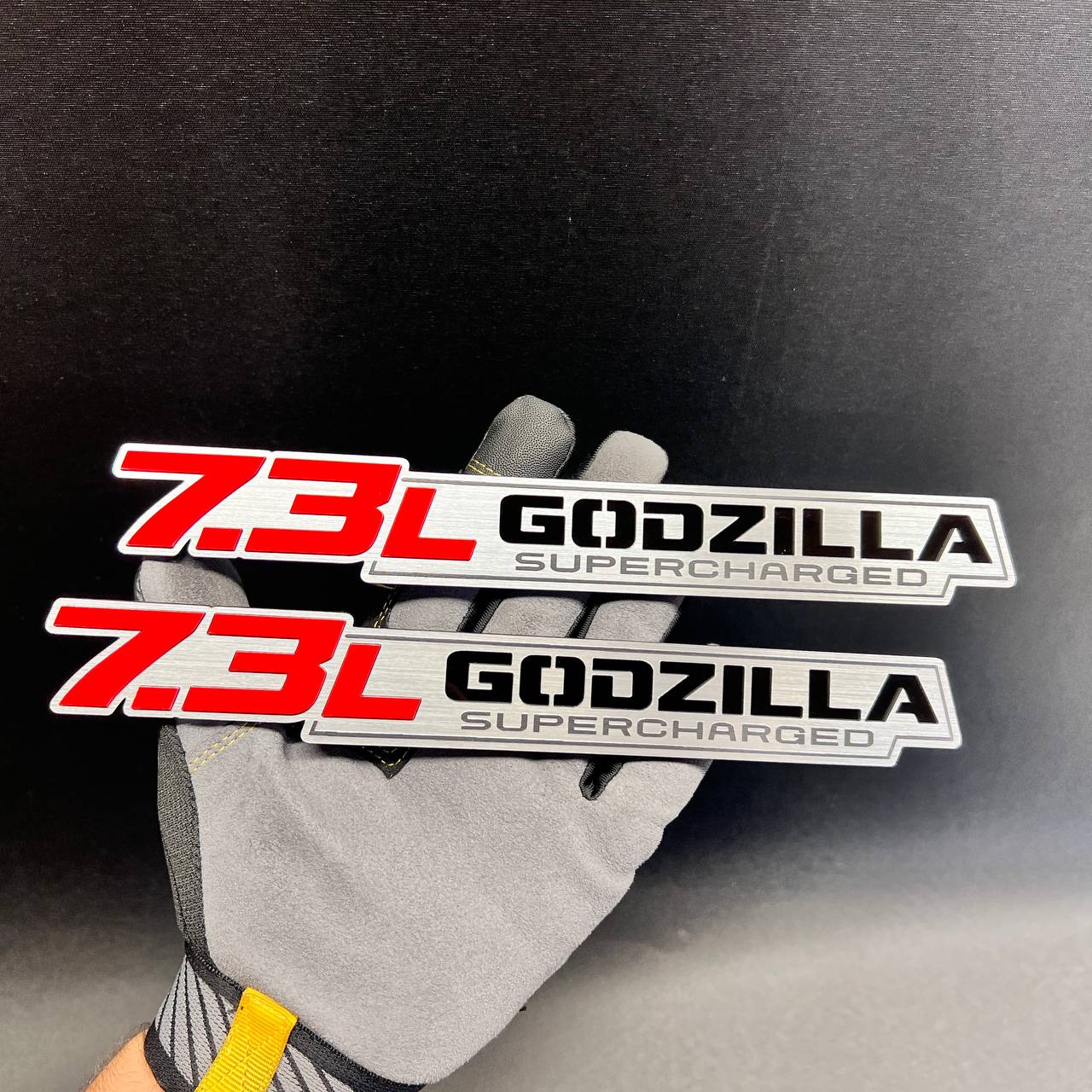 Ford 7.3L Godzilla Supercharged custom exterior car emblem