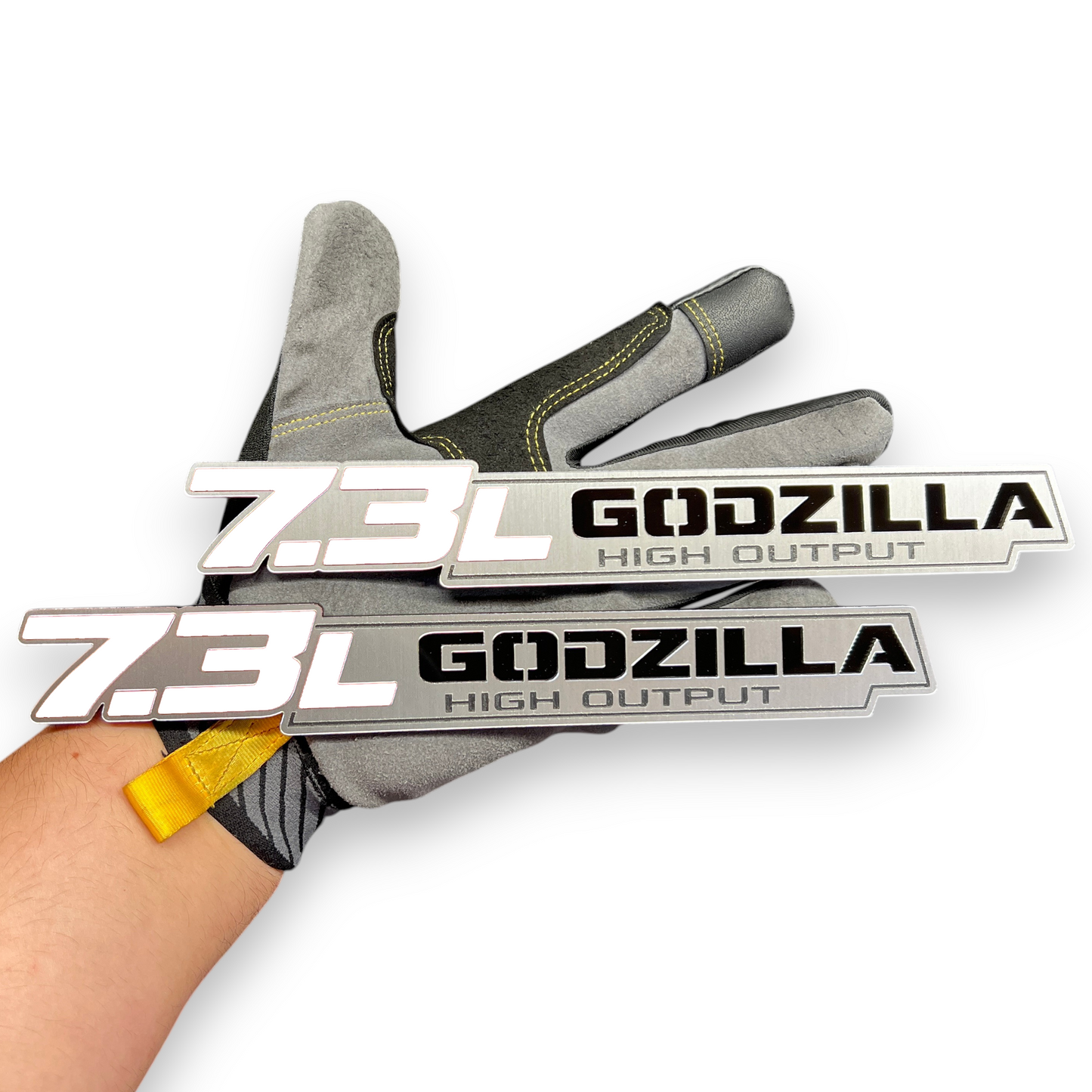 7.3L V8 Godzilla badge for Ford Super Duty fender logo custom truck emblem